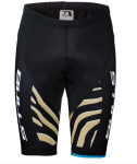 Dviratininko &scaron;ortai Bulls Zebra Gold, juodi