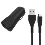 &bdquo;Energizer HardCase&ldquo; &ndash; USB-A 1A automobilinis įkroviklis + &bdquo;Micro USB&ldquo; laidas (juodas)
