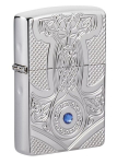 Žiebtuvėlis Zippo 49289 Armor Medieval Design, sidabrinis