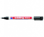 Nuolatinis žymeklis - edding - 404 - Juodas - itin plona galvutė - atsparus vandeniui, edding 404 permanent marker black