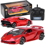 Nuotoliniu būdu valdomas automobilis Lamborghini, raudonas