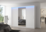 Spinta ADRK Furniture su LED ap&scaron;vietimu Denis 250, balta