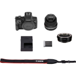 Canon EOS R100 + RF-S 18-45mm F4.5-6.3 IS STM + Mount Adapter EF-EOS R