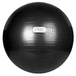 Gimnastikos kamuolys Profit, 75 cm, juodas