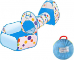 Vaikų žaidimų palapinė su tuneliu Play Tent, mėlyna