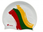 Plaukimo kepuraitė Latswim Team Lithuania, balta