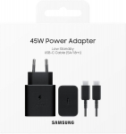 USB-C įkroviklis - SAMSUNG - EP-T4511XBEGWW - 45W - Juodas - Ultra greitas įkrovimas
