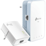 TP-Link TL-WPA1000 rinkinys Powerline adapteris su LAN ir Wi-Fi, iki 1000 Mbit/s, Baltas, integruota elektros lizdine jungtis