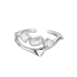 Sidabrinis žiedas Crystal R0439
