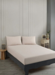 Enlora paklodės komplektas Road Potlu Beige, 100x200+20 cm, 2 dalių