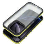 Telefono dėklas Neo Case Iphone 15 Pro juodas/geltonas/pusiau skaidrus