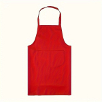 Virtuvinė prijuostė su ki&scaron;enėmis,  Raudona