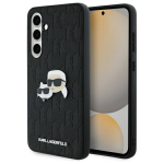 Karl Lagerfeld KLHCS24FEPGKLKCPK Sam S24 FE S721 czarny|black hardcase Monogram Karl&Chaoupette Head Pin
