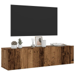 Sieninė tv spintelė, medienos, 120x30x30cm, apdirbta mediena