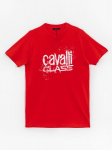 CAVALLI CLASS - Vyri&scaron;ki mar&scaron;kinėliai trumpomis rankovėmis QXT62PJD060RED_XL