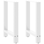 Kavos staliuko kojelės, balta, 2 vnt., 60x(72-73)cm, plienas