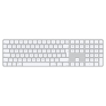 Apple Magic Keyboard with Touch ID and Numeric Keypad for Mac models with Apple silicon (USB&ndash;C) - International English - White Keys MXK73Z/A