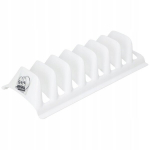 Dangčio stovas plastikinis stalčių organizatorius baltas 30x13,5cm 1vnt.
