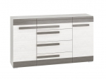 Komoda ML Meble Blanco 06, pilkas