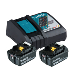 Makita Bl1860b 6ah akumuliatoriai su Dc18rc įkrovikliu