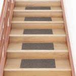 Laiptų kilimėliai lipni 30 vnt kremas 60x25 cm stačiakampė