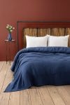 DC Home lovatiesė Muslin Navy Blue, 220x250 cm