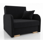 Miegamasis fotelis Bold, juoda