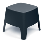 Plastikinis lauko stalas FERNE Milane Carbon Compact Square pilkas