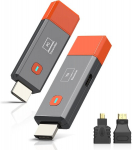 2025 atnaujintas belaidis HDMI siųstuvas/imtuvas, 165ft, 4K decode, plug & play