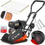 Žemės tankintuvas BAUMR-AG su BRIGGS & STRATTON 6,5 AG varikliu, 90 kg, raudonas-juodas