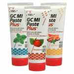 Dantų pasta su fluoru GC Mi Paste Plus Recaldent, bra&scaron;kių, tutti-frutti, mėtų skonio, 35 ml, 3 vnt.