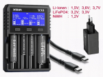 Ładowarka do akumulator&oacute;w Li-ion 1,5V/3,6/3,7V/Li-FePO4/Ni-MH XTAR VX4 - zestaw z zasilaczem