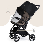 Apsauga nuo uodų ir saulės Sipo SCA-04, black