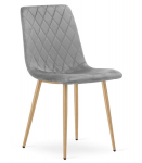 Kėdė Leobert Turin, &scaron;viesiai pilkos/medžio spalvos