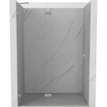 Du&scaron;o durys Mexen Lunar, kairinės, 130 cm, transparent/brushed nickel