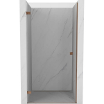 Du&scaron;o durys Mexen Lunar-B, kairė, 100 cm, transparent/rose gold