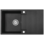 Granitinė virtuvinė plautuvė Kuchinox RAB, SBF_711Y, Black