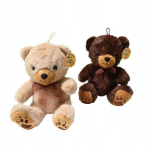 Mink&scaron;tas me&scaron;kutis 27cm su kaspinėliu, sėdintis