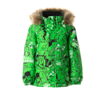 Huppa Žieminė striukė MARINEL, neon green pattern