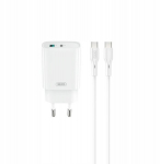 Įkroviklis Xo Usb-c Pd 20w su Usb-a prievadu ir Usb-c laidu