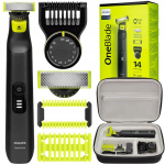 Barzdaskutė "Philips OneBlade Pro 360" skustuvas QP6542/15 + juodas skustuvo ir skustuvo dėklas
