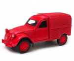 Modelis "citroen 2cv Fourgonnette" 1:34-39 Welly raudonas