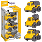 Woopie Statybų transporto priemonių rinkinys 3v1 (Betono mai&scaron;yklė, Savivarčio automobilis, &Scaron;iuk&scaron;liavežė), Universaalne