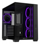 Korpusas Asus A32 PLUS ATX juodas PC korpusas - 4 ARGB ventiliatoriai, 360 mm radiatoriaus laikiklis, 420 mm GPU