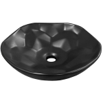 Praustuvas Mexen Nicea, 41 x 41 cm, Black matt