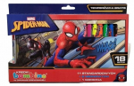 Bambino pie&scaron;tukiniai dažai, 18 vnt. su mąlytuku, Spiderman