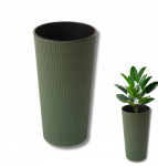 Gėlinė Lilia Eco Jumper, &Oslash;30cm, H57cm, mi&scaron;ko žalia