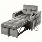 3 in 1 i&scaron;traukiama sofa su gėrimų laikikliu, 83&times;167 cm