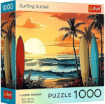 Dėlionė 1000 elementų Trefl Usa Collection: Banglentės saulėlydis