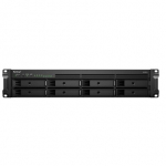 Synology NAS įrenginys RS1221+, 4 branduolių AMD Ryzen V1500B 2.2 GHz, 4 GB atmintis, 8 įlankos, 4 RJ45, 1 eSATA, 2 USB 3.2